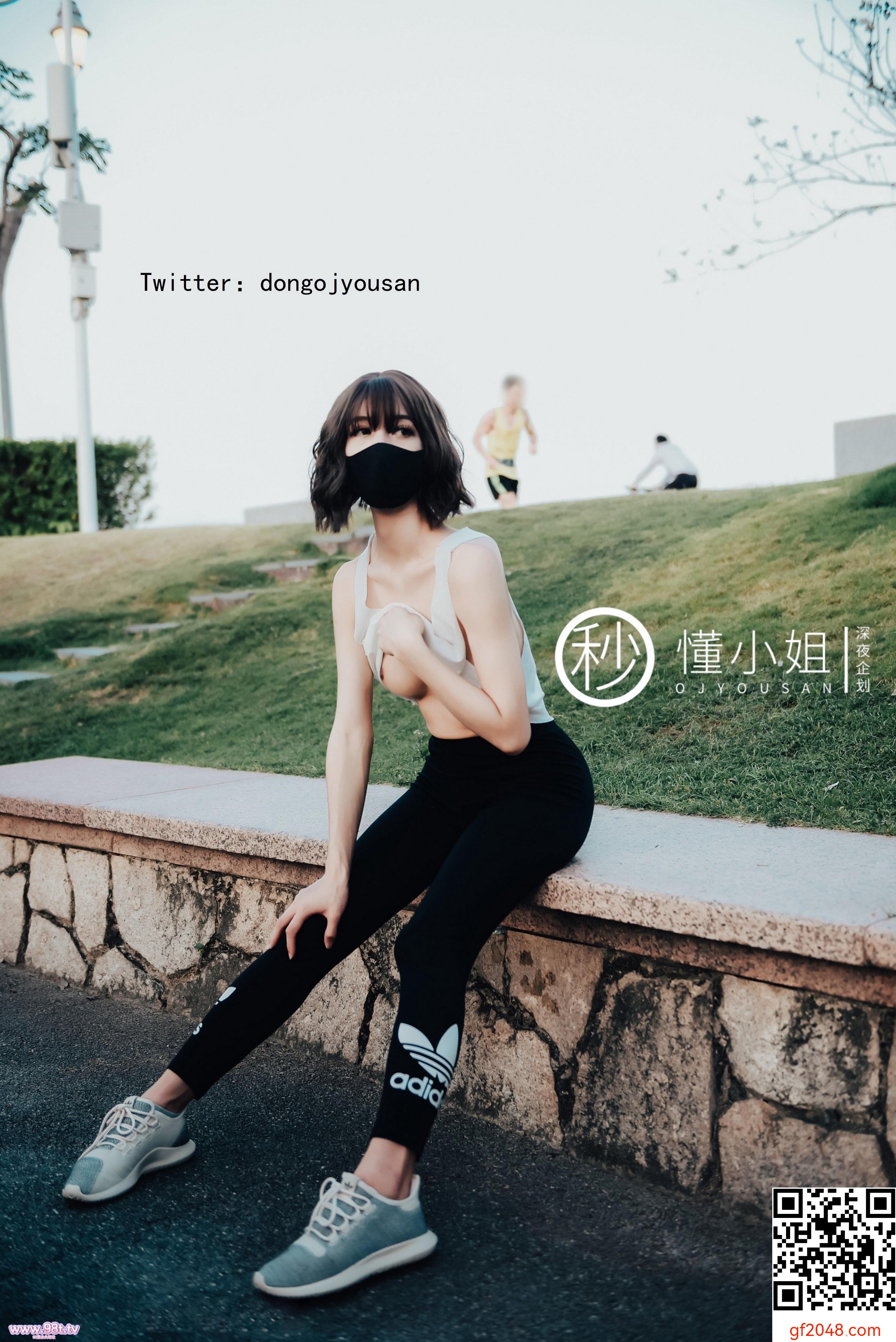 懂小姐-最新作骆驼趾真空跑步[46p]