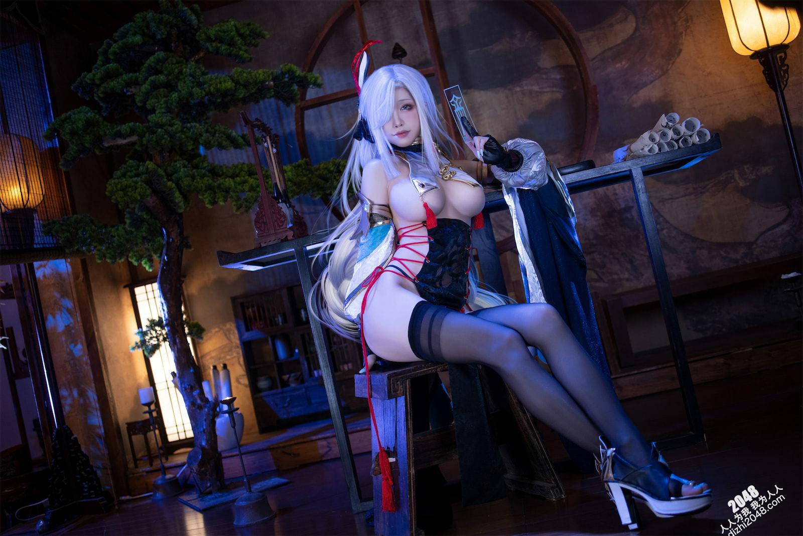 【30p】黑丝申鹤旗袍