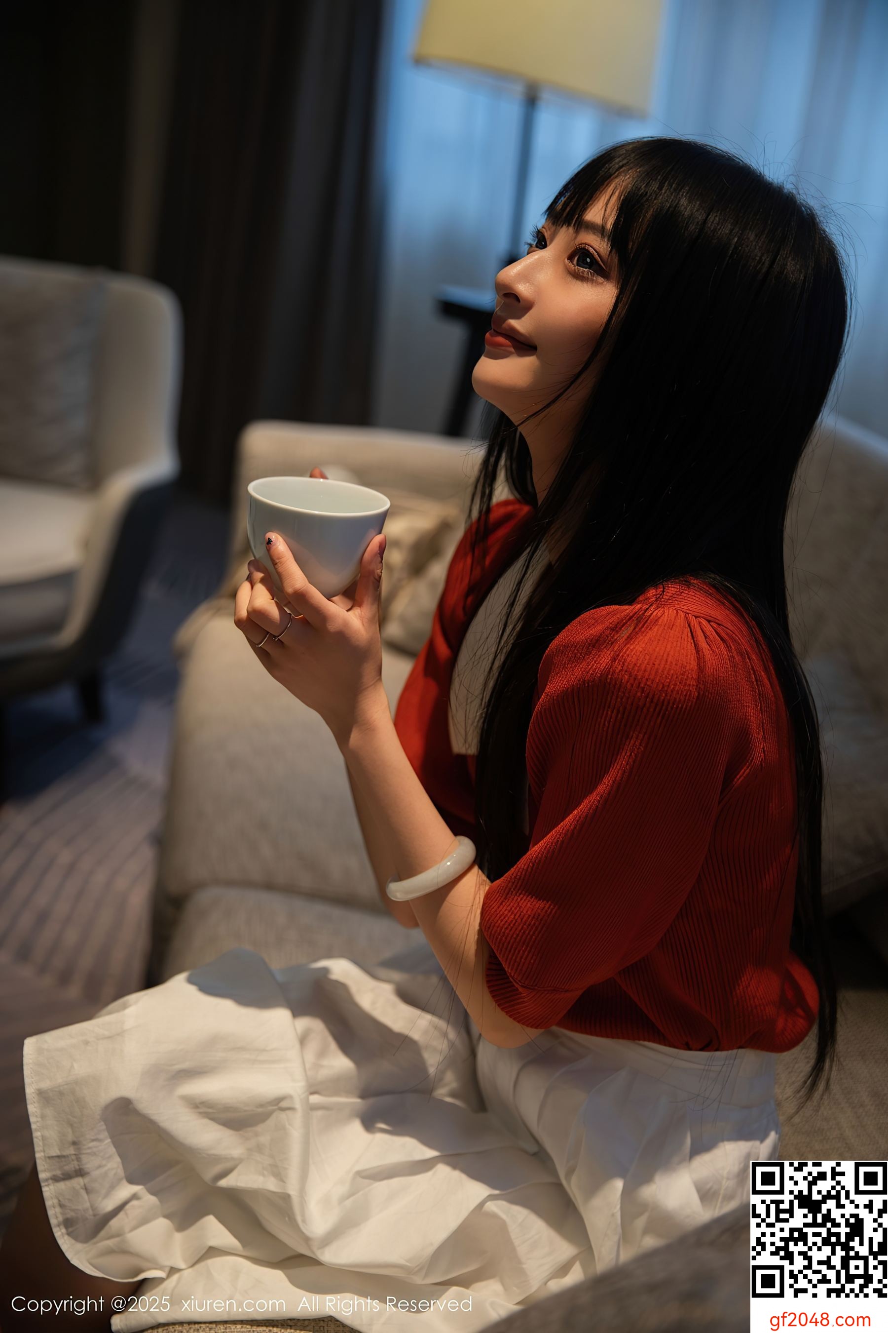 [XiuRen秀人网] No.10247 茂木希子 橙色T恤