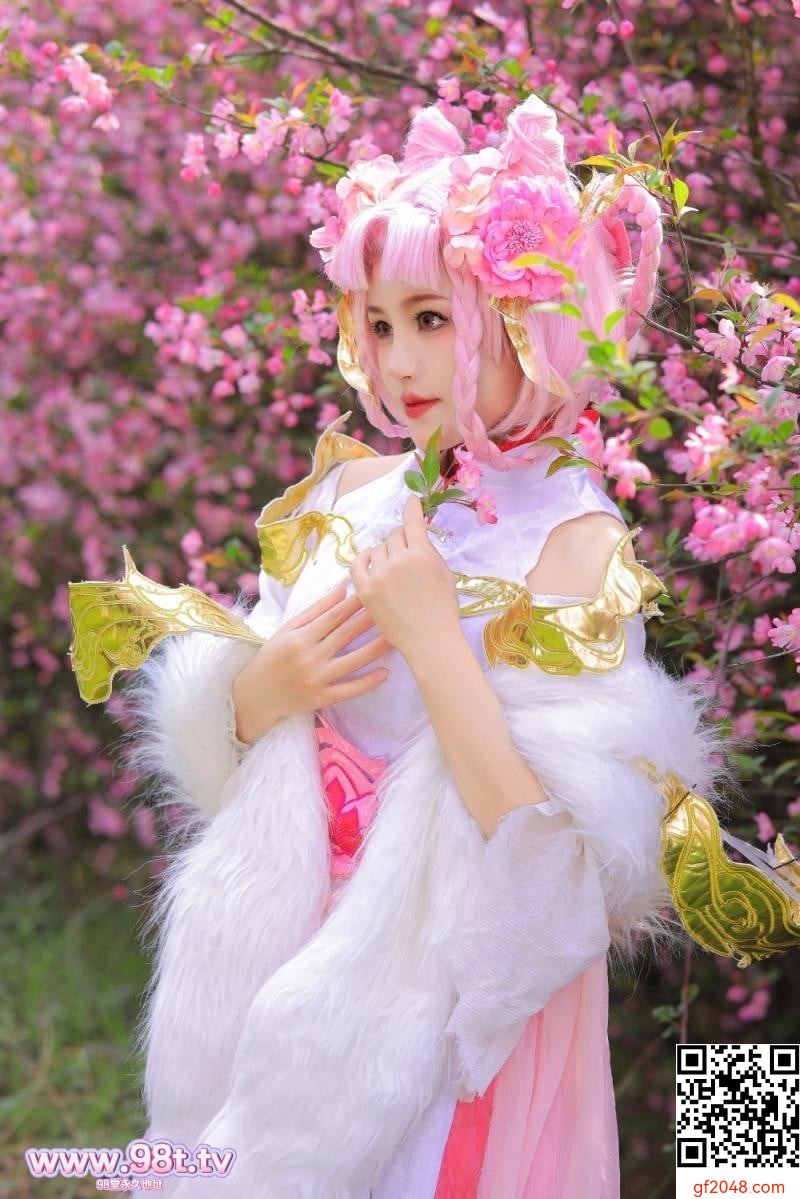 樱花树下的顶级白虎[58P]