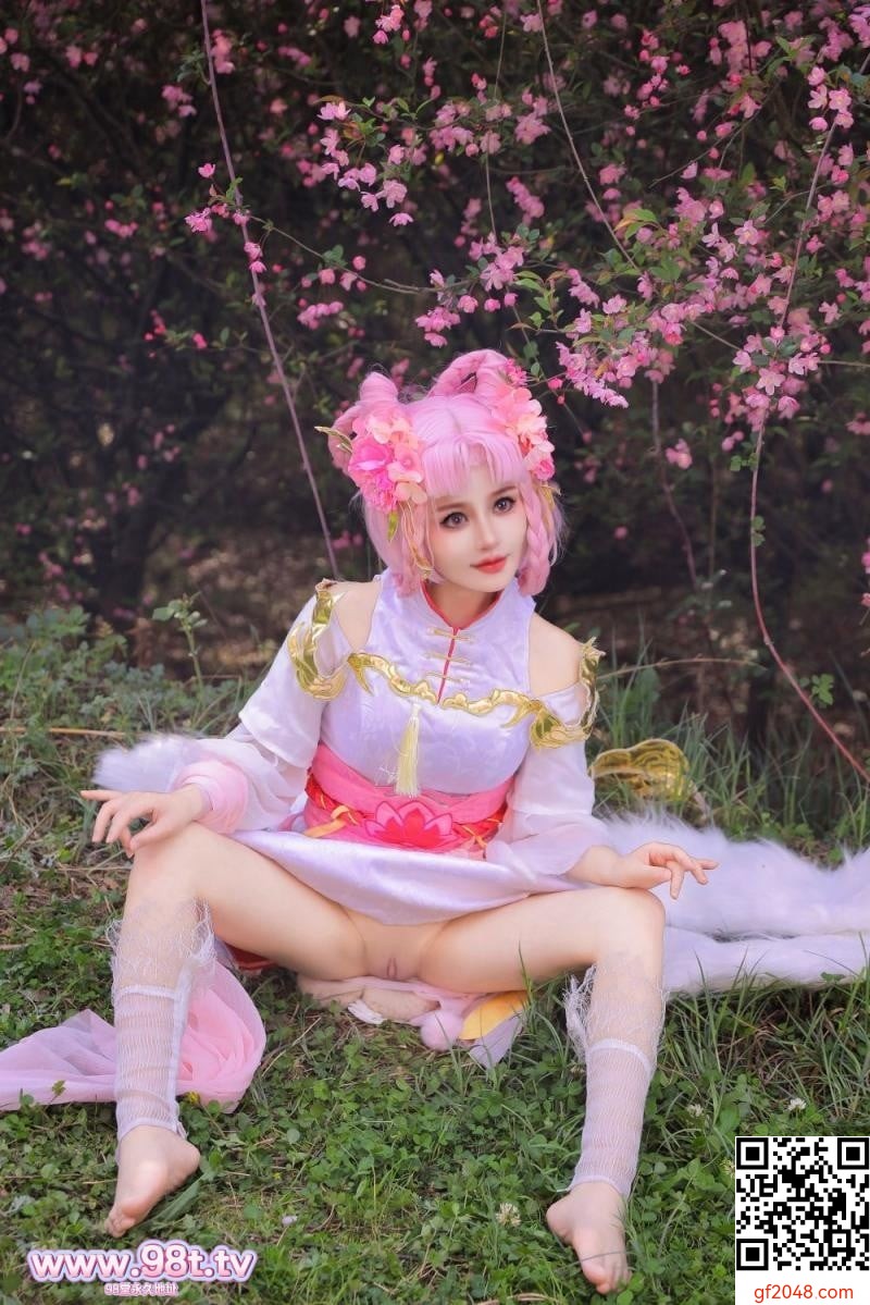 樱花树下的顶级白虎[58P]