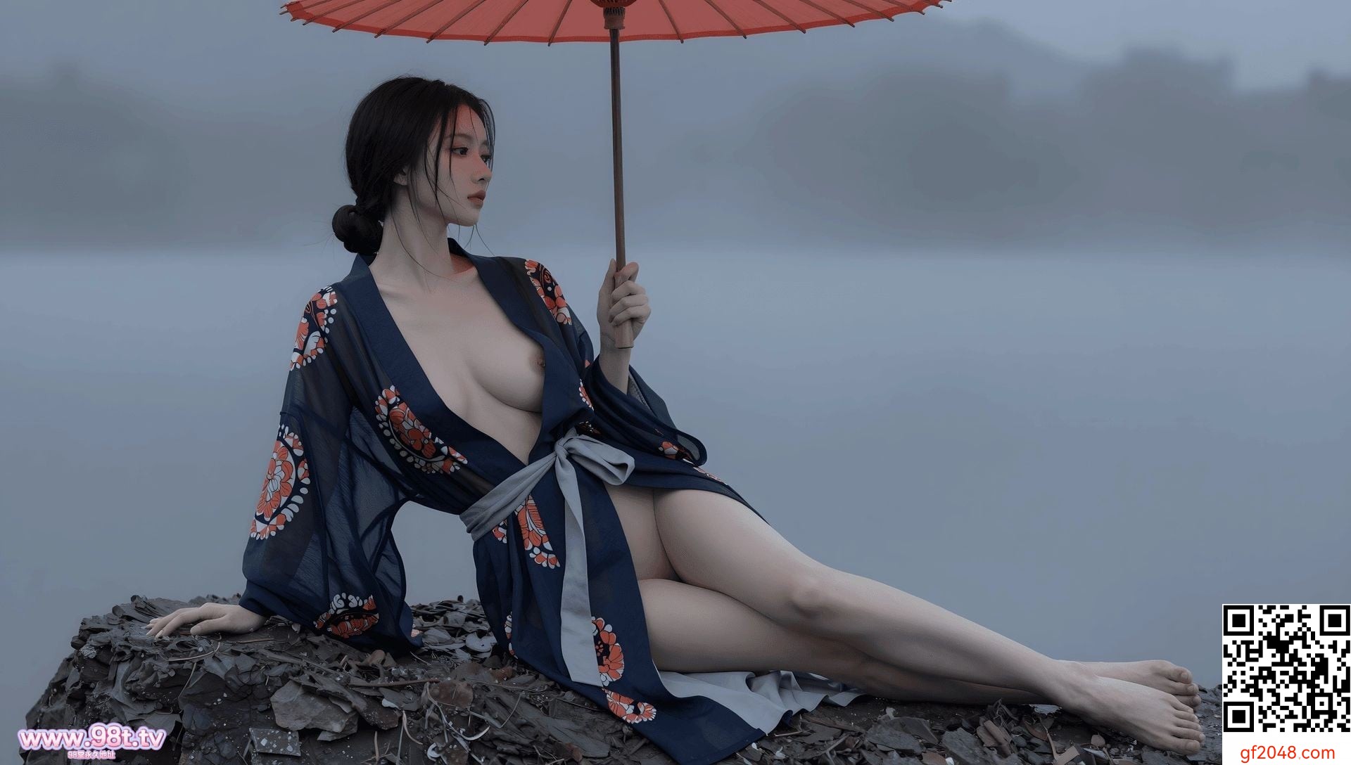 幻姬物语 - 雾湖孤伞，薄纱下美好的双乳[31P]
